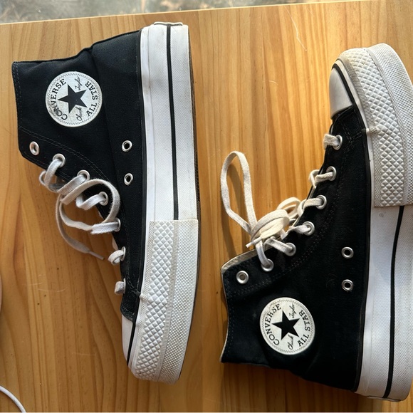 Converse Platform Black High-Top Sneakers - Picture 5 of 16